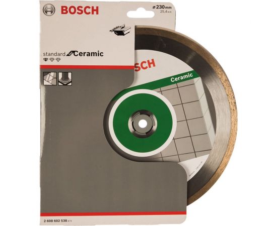 Диск алмазный отрезной Professional for Ceramic (230х25.4 мм) для настольных пил Bosch 2608602538 – изображение 2