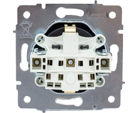 Розетка с защитой от детей Lezard, KARINA, ПБТ, чёрный бархат, 707-4288-124B – изображение 4