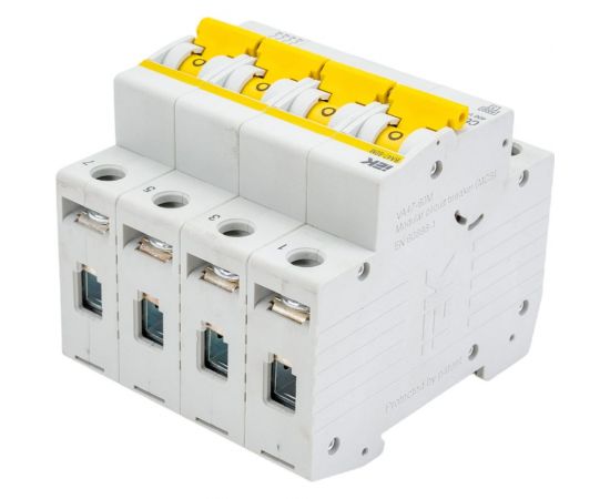 Автоматический выключатель IEK ВА47-60M 4Р 63А 6кА С MVA31-4-063-C – изображение 2