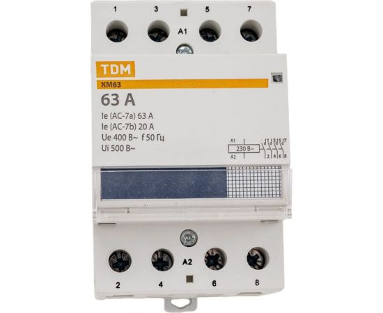 Модульный контактор TDM КМ63/4-63 SQ0213-0015 – изображение 4