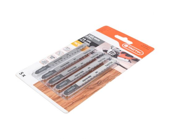 Пилка по дереву Т101ВR, 5 шт для электролобзика TACTIX 436021 – изображение 2