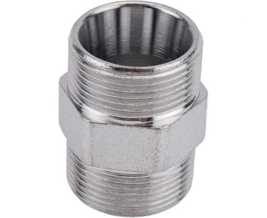 Хромированный переходник FAR 1/2" НР М24x19 - М24x19 FC 5110 C12 – изображение 3