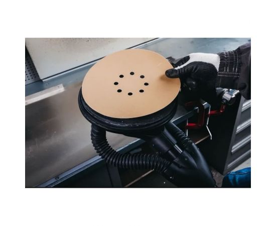 Диск шлифовальный на бумажной основе 8+1 отверстий, 225 мм, Р180, 5 шт Abraforce АМ98111 – изображение 4