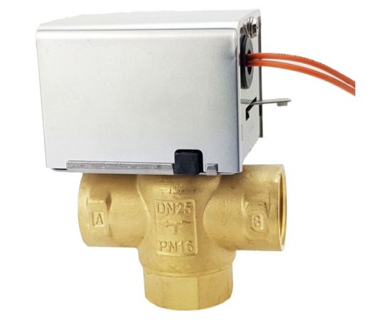 Трехходовой зональный клапан с возвратной пружиной TECHNO ZP-325 DN25, G1, КVS 2.8 603325 – изображение 2