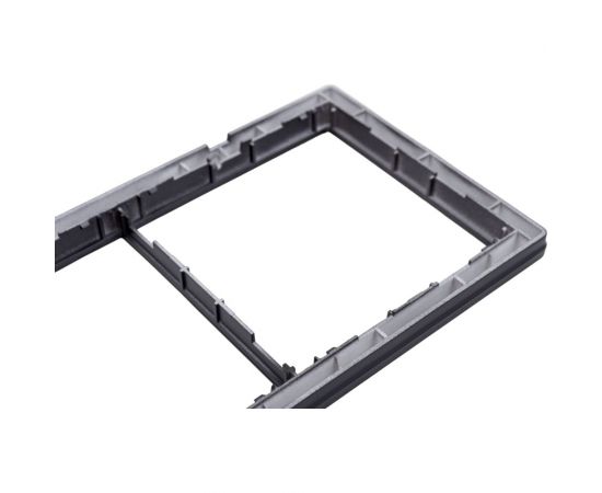 Двухпостовая рамка CGSS горизонтальная/вертикальная, черная Практика PL-P102-BCM – изображение 2