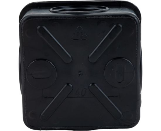Распаячная коробка IEK км41236 70x70x40мм ip44 4 вв. черная UKO21-070-070-040-K02-44 – изображение 4