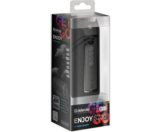 Портативная акустика Defender Enjoy S700, черный, 10Вт, BT/FM/TF/USB/AUX 65701 – изображение 2