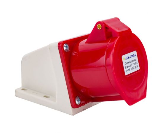 Стационарная розетка АБК-СИЛА HT- 124 32А 3Р+РЕ 380В IP-44 2712405 – изображение 2