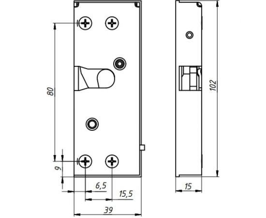 Электромеханический замок Promix SM306.10, нормально закрытый, 12В, цвет белый, Promix-SM306.10 white – изображение 4