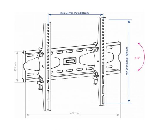 TV кронштейн Kromax STAR 44 grey titan 20162 – изображение 4