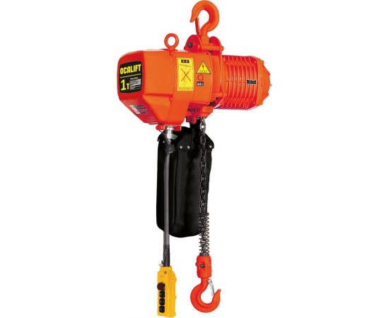 Цепная стационарная таль OCALIFT 01-01S г/п 1Т, высота 4,5м, 380в, на крюке OCA0101SN45m 