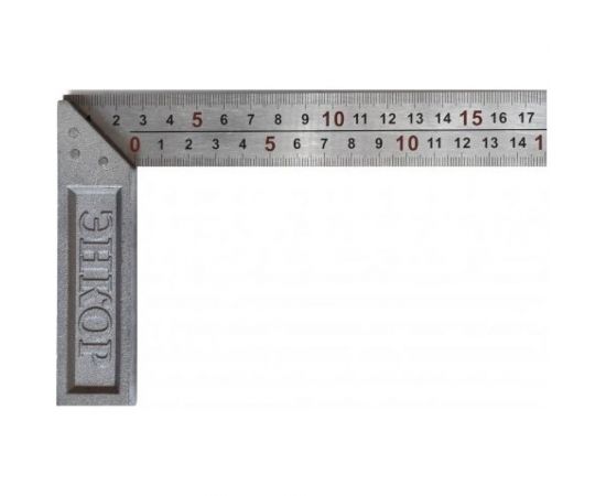 Угольник 250 мм с чугунным основанием 1/6/120 Энкор 10858 