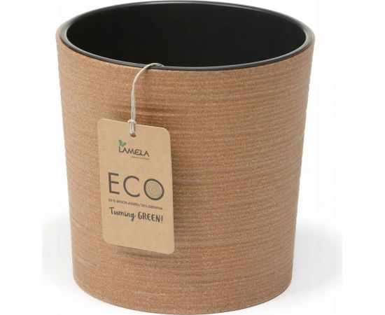 Кашпо с вкладышем LAMELA Sp.z o. 843 MALWA ECO dluto 25х25 см, натуральное дерево 058925 