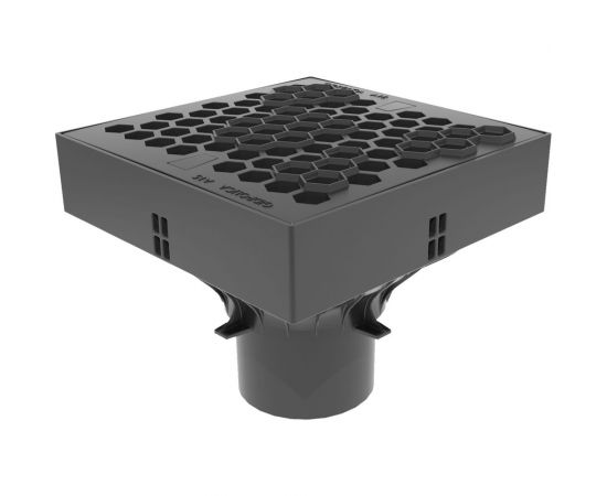 Ливнеприемник Gidrolica 250x250x200 мм с решеткой соты, класс а15 6012 