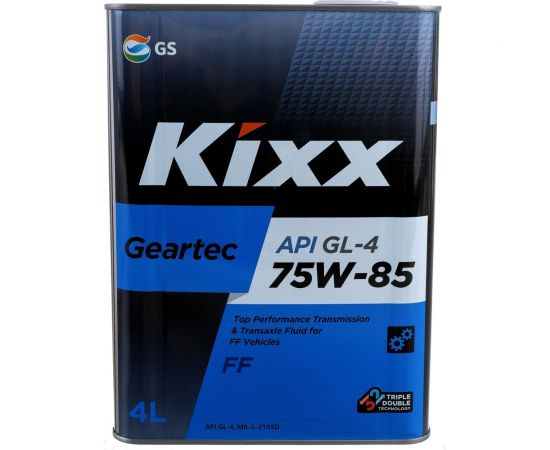 Трансмиссионное масло KIXX GEARTEC FF GL-4, 75W85, полусинтетическое, 4 л L271744TE1 – изображение 2