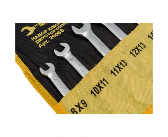 Набор рожковых ключей в чехле 6 шт Энкор 26068 – изображение 3