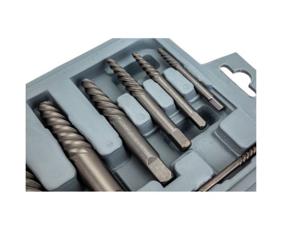 Набор экстракторов для выворачивания сорванных винтов из 8-ми штук CNIC М3-М6-М33-М50, к/р 64803 – изображение 3