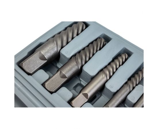 Набор экстракторов для выворачивания сорванных винтов из 8-ми штук CNIC М3-М6-М33-М50, к/р 64803 – изображение 2