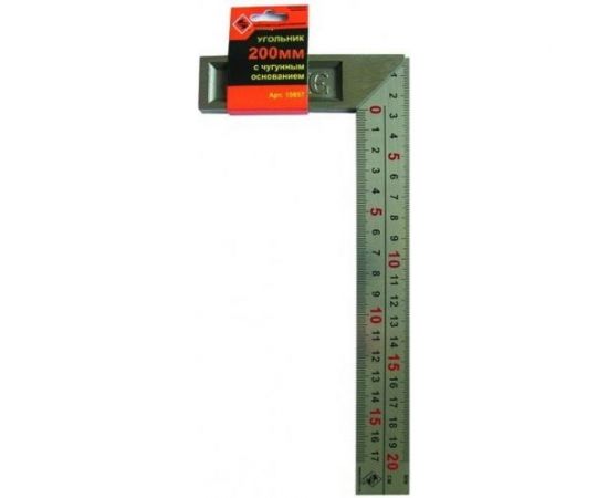 Угольник 250 мм с чугунным основанием 1/6/120 Энкор 10858 – изображение 2