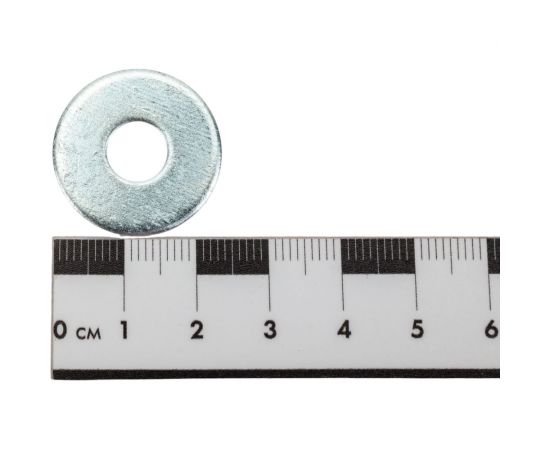 Шайба МЕТАЛЛСЕРВИС М8 DIN 9021 увеличенная, цинк, 100 шт. 1240226 – изображение 2
