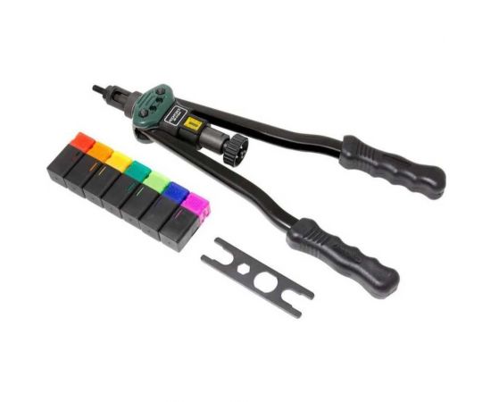 Двуручный резьбовой усиленный заклепочник со шкалой затяжки от 0-10ммL - 380мм ROCKFORCE RF-67805 – изображение 2