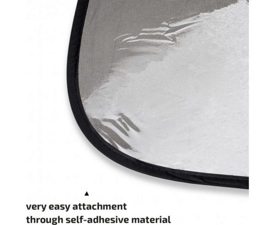 Солнцезащитная самоклеяшаяся шторка премиум-класса Heyner 80x44 см, комплект 2 шт. 512380 – изображение 5