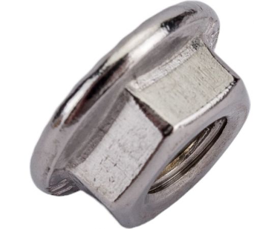 Нержавеющая гайка с фланцем KREPFIELD М6, DIN 6923, А2, с зазубринами, шестигранная, 20 шт. 6923А2ГАЙКАМ6-20 – изображение 2