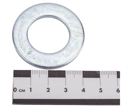 Плоская шайба МЕТАЛЛСЕРВИС М24 DIN 125, цинк, 10 шт. 1239372 – изображение 2