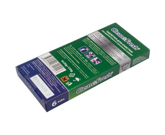 Таблетки для очистки пмм и стиральных машин CLEANANDFRESH 6 таблеток Cd1m6 – изображение 2