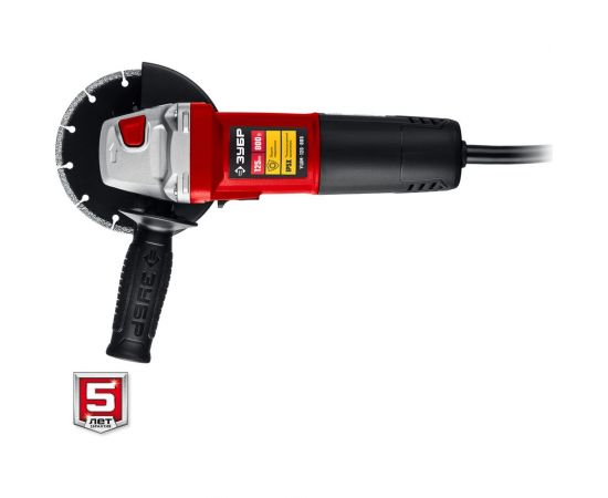 Угловая шлифовальная машина ЗУБР 125 мм, 800 Вт УШМ-125-805 – изображение 8