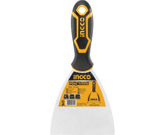 Шпатель INGCO жесткий, 75x1,8 мм HPUT18751 