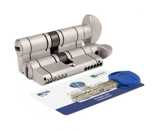 Цилиндровый механизм с вертушкой MOTTURA CP4F464601R 92мм/41+10+41 мат.никель 39457 