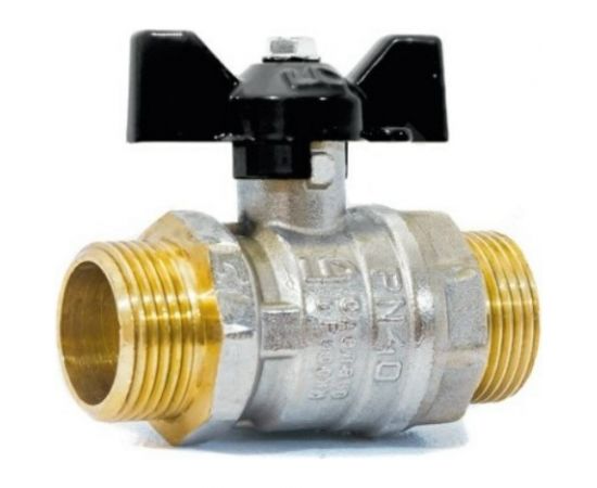 Шаровой кран LD Pride латунь никель Ду15 Ру40 НР 007-7993 