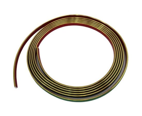 Гибкий самоклеящийся молдинг Центурион 8x3000 мм ПВХ Золото 83902 