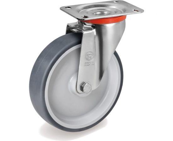 Колесо с вращающейся опорой и пластиной крепления (80 мм; 70 кг) Tellure Rota 714201 