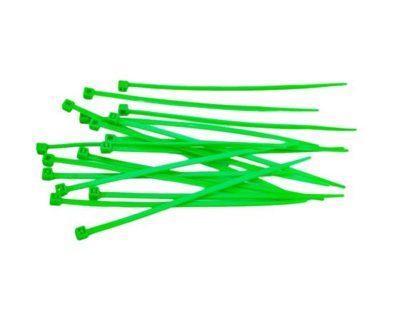 Кабельный хомут duwi нейлон, 100x2,5 мм, зеленый, 25 шт. 30222 3 
