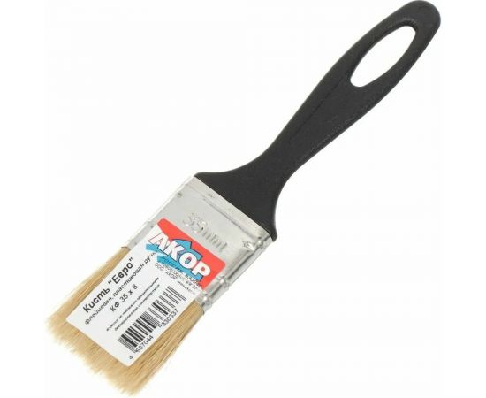 Кисть Акор флейцевая универсальная 35 мм, толщ. 8 мм. нат. щет. 4607044330337 