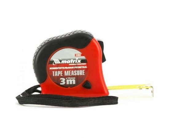 Рулетка 3 м х 16 мм Double fixation MATRIX 31052 
