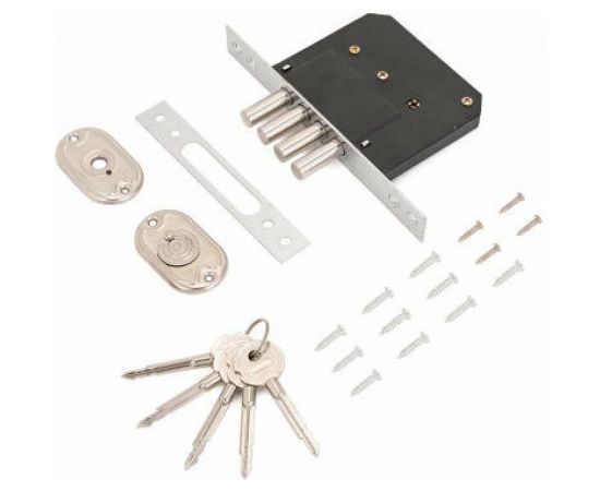 Врезной замок без ручки Стандарт 189-4MF-5К CP (хром; крестообразный ключ) 9273 – изображение 3