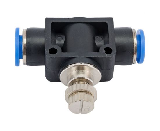 Фитинг-дроссель (пневмодроссель) цанговый 10 мм SHPI SCF 10 – изображение 3