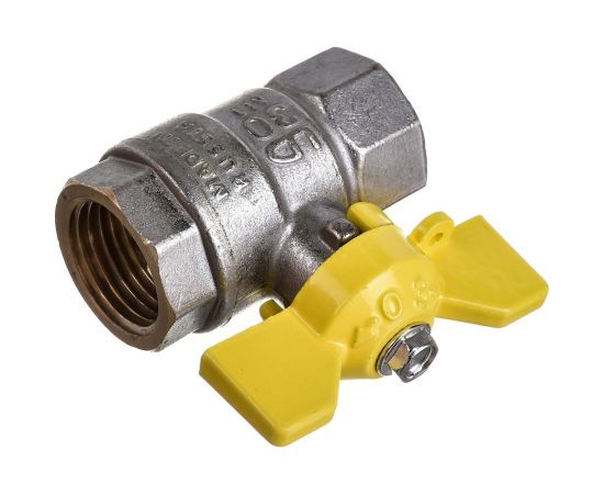 Шаровой кран LD Pride латунь никель, газ Ду15 Ру40 ВР 007-8029 537156 – изображение 2