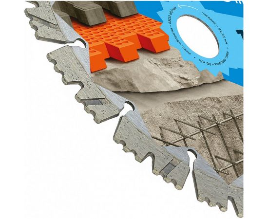 Диск алмазный сегментный по армированному бетону Bullet 180x22.2 мм Kronger B200180B – изображение 4