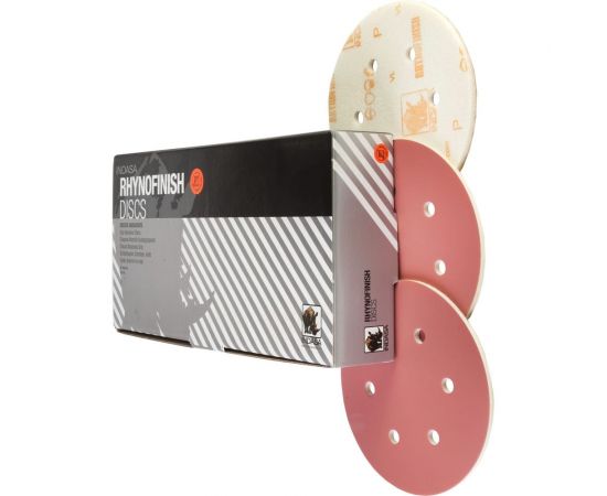 Круг RHYNOFINISH (20 шт; 150 мм; Р800; 6 отверстий) INDASA 05357 – изображение 2