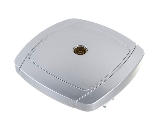 Одинарная телевизионная розетка СВЕТОЗАР АКЦЕНТ SV-54215-SM – изображение 3