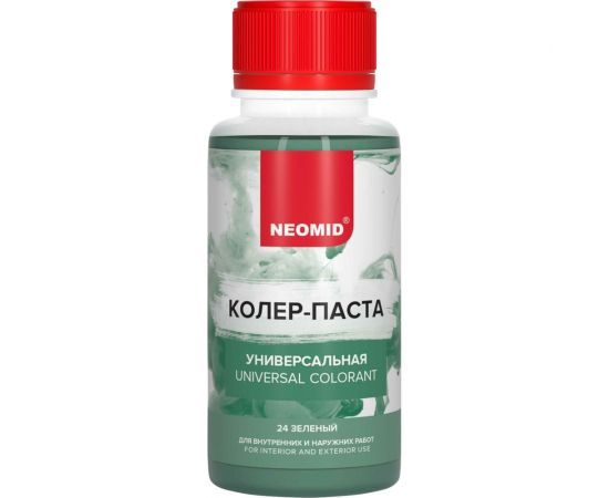 Колер-паста универсальная NEOMID Палитра №1 (24 зеленый) 100 мл Н-КолПаста-24-зел – изображение 3