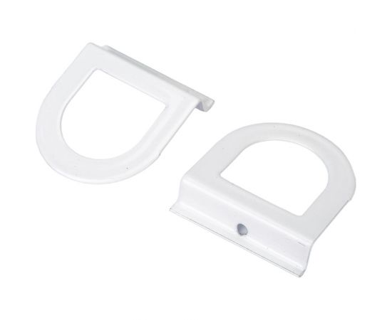 Ручка москитной сетки СКОБЯНОЙ металл., белая, 2 шт. 008404 – изображение 2