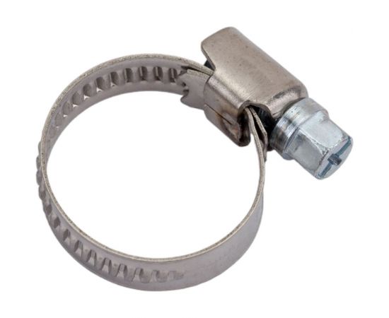 Хомуты Зубр ЭКСПЕРТ из нержавеющей стали с накатной лентой НЛ-9, 16-25мм, 200шт 37820-16-25-200 – изображение 3