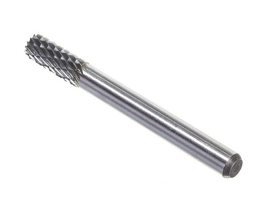 Борфреза твердосплавная цилиндрическая с торцовыми зубьями с двойной насечкой (6х16 мм; хвостовик 6 мм) ПНЕВМО-ТРЕЙД B0616-M06 – изображение 3