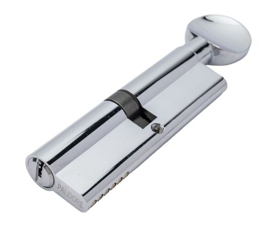 Цилиндр PALIDORE 100PC 50/50С ключ/завертка, хром блестящий 98760905 – изображение 4