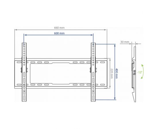 Кронштейн для телевизоров KROMAX IDEAL-102 black 24037 – изображение 3